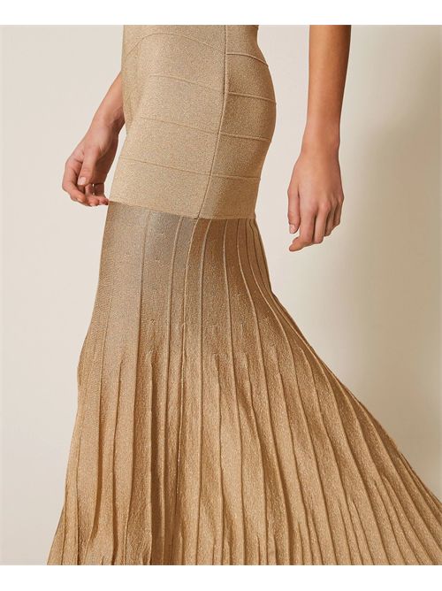 Abito lungo in maglia con lurex TWINSET | TP3123/13372